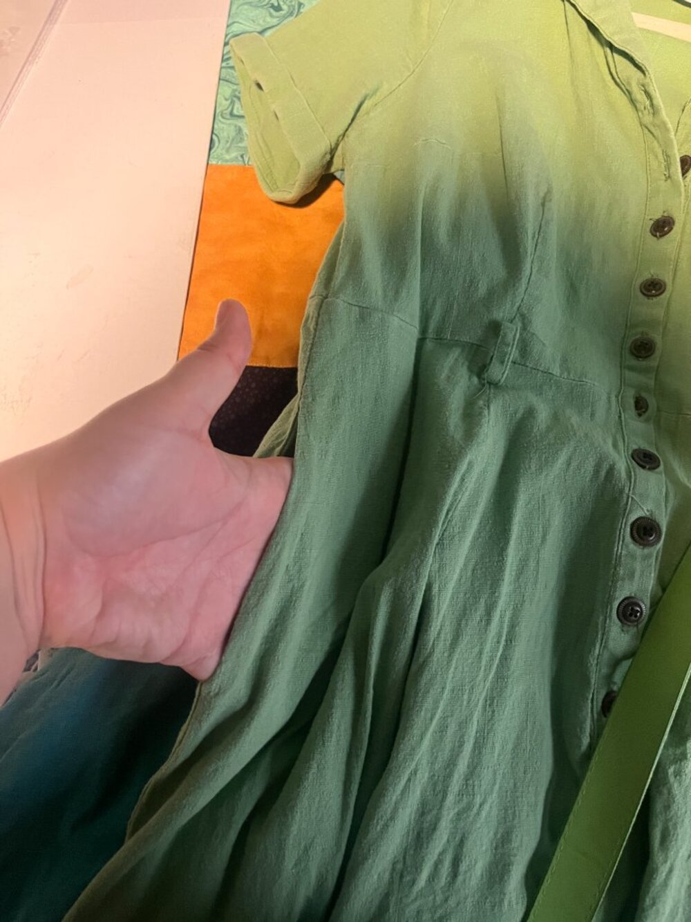 Green Collectif Swing Dress - Picture 3 of 7